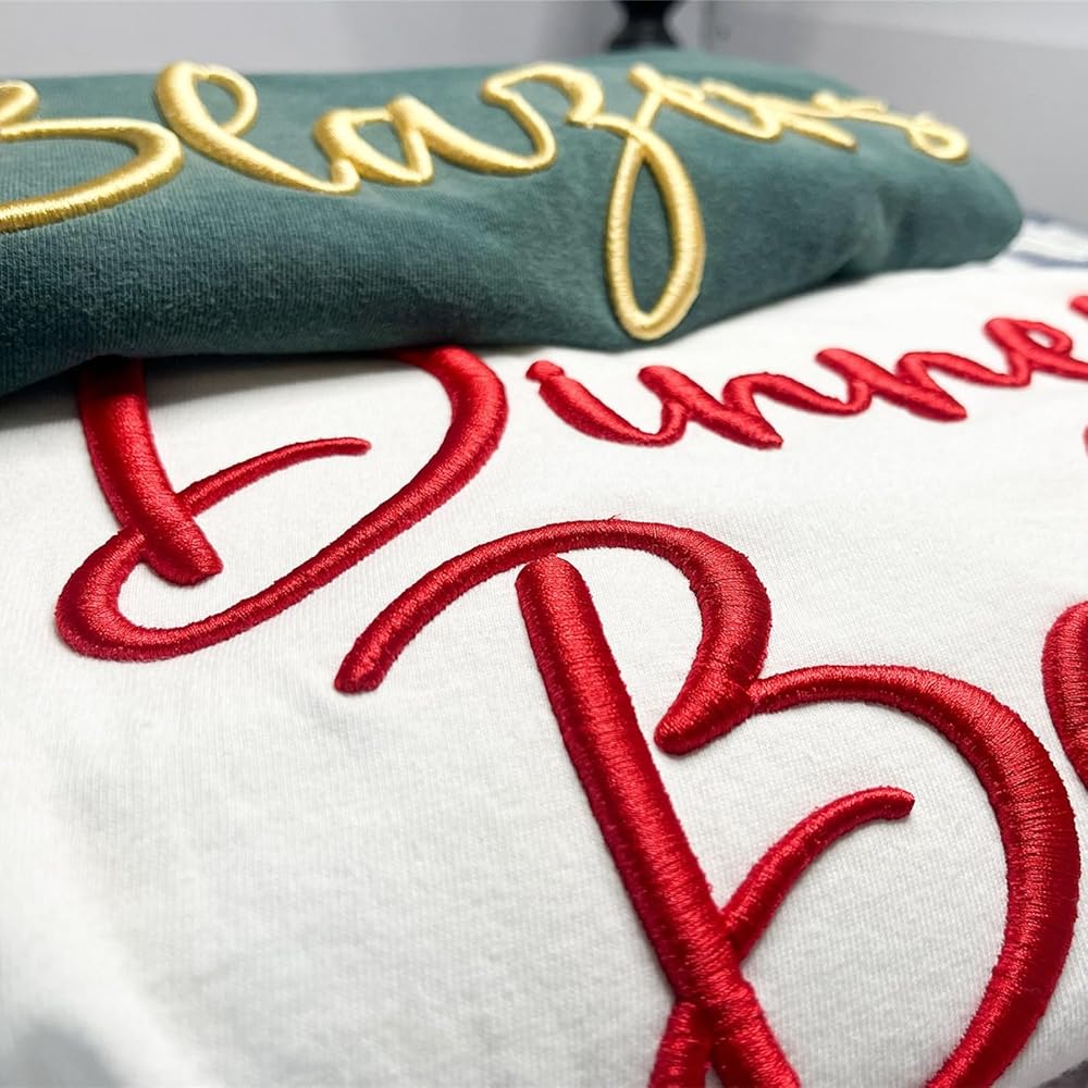 Personalised 3D puffed embroidered Text Sweatshirt for Men